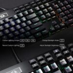 Redragon K550 RGB Gaming Keyboard, 104 Keys + 12 Macro G Keys Wired Mechanical Keyboard w/Aluminum Top Plate, Custom Clicky Purple Switch, Extra USB Port & Wrist Rest - Image 8