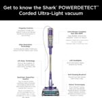 Shark POWERDETECT Ultra-Light Corded Stick Vacuum with DuoClean Technology, Self-Cleaning Brushroll for No Hair Wrap, Anti-Allergen Complete Seal, and Odor Neutralizer Technology, HZ4002 - Image 18