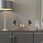 FUNSXBUG The Thinker Statue Thinking Man Statues with Crystal Ball Sculptures Collectible Figurine Home Decor Living Room Decoration Black - Image 8