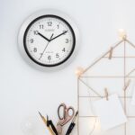 La Crosse Technology WT-3102S Atomic Analog Wall Clock, 10", Silver - Image 4