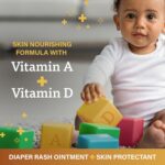 A+D Original Diaper Rash Ointment, Prevents & Protects Diaper Rash, Moisturizes & Heals Dry Skin With Vitamins A&D, 16oz Jar - Image 5