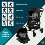 Safety 1st Grow and Go Flex 8-in-1 Travel System, Infant Car Seat Stroller Combo, Orchid Bloom - Image 3