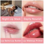 O'CHEAL Lip Gloss for Women, Hydrating Tinted Lip Balm, Natural Glossy Sheer Lip Stain, Lightweight, Plumping, Non Sticky, Long-Lasting, Anti-Wrinkle Lip Butter, Cruelty-Free & Vegan (Light Brown) - Image 4