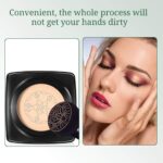 BB Mushroom Air Cushion, Avocado BB/CC Cream, All-Day Lasting Nude Foundation, Even Skin Tone Makeup Base, Easy to Apply, Thin, Moist - Image 8
