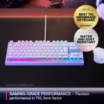 SteelSeries Apex 3 TKL Lavender RGB Gaming Keyboard — Tenkeyless Compact Form Factor — 8-Zone RGB Illumination — Water and Dust Resistant — Whisper-Quiet Gaming Switch - Image 3