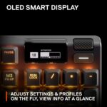 SteelSeries Apex Pro HyperMagnetic Gaming Keyboard — Adjustable Actuation — OLED Screen — RGB – USB Passthrough​ - Image 7