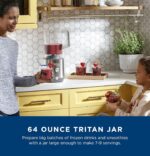 GE 5-Speed Blender + (2) 16 Ounce Blender Cups | Kitchen Essentials for Shakes, Smoothies & More | Large 64 oz Tritan Jar, 8-10 Servings | Stainless Steel Blades & Exterior Finish| 1000 Watts - Image 5