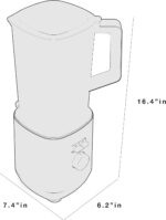 GE 5-Speed Blender + (2) 16 Ounce Blender Cups | Kitchen Essentials for Shakes, Smoothies & More | Large 64 oz Tritan Jar, 8-10 Servings | Stainless Steel Blades & Exterior Finish| 1000 Watts - Image 11