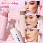 Face Stick Trio 3Pcs Multi Makeup Blush Highlighter Contour Sticks, Buildable Blendable Lightweight Cream Blush Stick for Cheeks Lips Make Up For Women (05) - Image 6