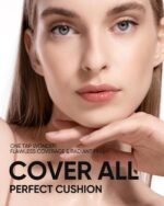 Full Coverage Cushion Foundation, Weightless, Skin Fit, Satin Glow Finish, Oil-Control Waterproof Foundation, Sweatproof Flawless,Korean Makeup,Tattoo Cover Up, Buildable(#00N Natural Porcelain) - Image 3