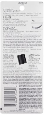 L'Oreal Paris Cosmetics Voluminous Superstar Mascara, Waterproof, Blackest Black, 0.41 Fl. Oz, 1 Count - Image 4