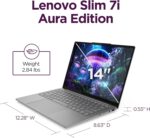 Lenovo Slim 7i Aura Edition - 2025 - Copilot+ PC - Core Ultra 7 Processor 256V - 14" WUXGA OLED Display - 16 GB Memory - 1 TB Storage - Luna Grey - Image 11