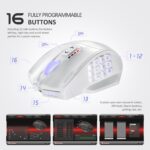 UtechSmart Venus Pro Wireless MMO Gaming Mouse, 16,000 DPI Optical Sensor, 2.4 GHz Transmission Technology, Ergonomic Design, 16M Chroma RGB Lighting, 16 Programmable Buttons, Up to 70H - Image 6