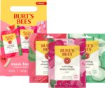 Burt's Bees Christmas Gifts - Face Mask Bundle Set, Hydrating Watermelon, Calming Rose, & Refreshing Cucumber, Face Sheet Masks for Single Use Skin Care, 99% Natural Origin, 3 Count, 0.33oz Each - Image 8