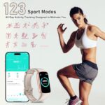 Fitness Tracker with 24/7 Heart Rate, Blood Pressure Blood Oxygen Sleep Monitor, 123 Sports Modes Calories Smart Watch,IP68 Waterproof Step Counter Activity Trackers Pedometer for Women Men - Image 5