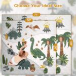 Premium Foam Baby Play Mat 50x50 – Removable & Machine Washable Cover, Extra Thick Padding Playpen Mat, Non-Slip Crawling Mat, Easy to Clean for Infants, Toddlers & Babies - Image 9