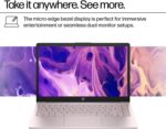 HP 14 Ultrabook, Intel CPU, 16GB RAM, 1.6TB Storage (128GB OnBoard w/ 512GB Portable Drive + 1TB OneDrive), Up to 12 hrs Battery Life, Windows 11 Pro, Tranquil Pink, w/WOWPC 3-in-1 Bundle - Image 5