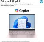 HP 14 Ultrabook, Intel CPU, 16GB RAM, 1.6TB Storage (128GB OnBoard w/ 512GB Portable Drive + 1TB OneDrive), Up to 12 hrs Battery Life, Windows 11 Pro, Tranquil Pink, w/WOWPC 3-in-1 Bundle - Image 9