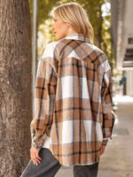 AUTOMET Womens Fall Outfits Fashion Clothes Shackets Flannel Plaid Button Down Long Sleeve Shirts Jackets - Image 5