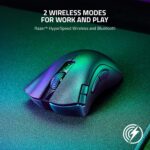 Razer DeathAdder V2 X HyperSpeed: Award-Winning Ergonomic Design - Ultra-Fast Wireless - 235hr Battery Life - 7 Programmable Buttons - Gen 2 Mechanical Switches - 5G 14K DPI Optical Sensor - Image 4