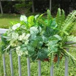 Artificial Greenery Plants Fake Plastic Leaves with Stems UV Resistant Large Bunches Outside Faux Plants Bushes for Outdoor Patio Garden Front Porch Yard Decor (Green) - Image 6
