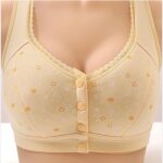 Ellymuse Daisy Bras for Senior Women 2025 Frount Closure Full Supportive Underwear Old Ladies Push Up Everyday Bra - Image 4