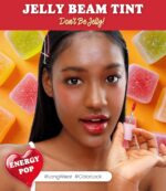 Peach C Jelly Beam Tint - Long Lasting Korean Lip Tint Stain Plumping Jelly Lip Gloss - Lightweight, Moisturizing & Buildable Lip Makeup Jelly Tint Blush with Vitamin E (Energy Pop, 0.07 oz) - Image 3