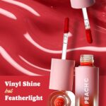 Peach C Jelly Beam Tint - Long Lasting Korean Lip Tint Stain Plumping Jelly Lip Gloss - Lightweight, Moisturizing & Buildable Lip Makeup Jelly Tint Blush with Vitamin E (Energy Pop, 0.07 oz) - Image 4