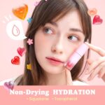 Peach C Jelly Beam Tint - Long Lasting Korean Lip Tint Stain Plumping Jelly Lip Gloss - Lightweight, Moisturizing & Buildable Lip Makeup Jelly Tint Blush with Vitamin E (Energy Pop, 0.07 oz) - Image 8