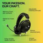 HyperX Cloud Stinger 2 – Gaming Headset, DTS Headphone:X Spatial Audio, Lightweight Over-Ear Headset with mic, Swivel-to-Mute Function, 50mm Drivers, PC Compatible, Black - Image 8