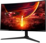 acer Nitro 27 Inch 1500R Curved Zero-Frame Full HD (1920 x 1080) Gaming Monitor | AMD FreeSync Premium | Up to 280Hz Refresh | 1ms VRB | One Display Port 1.4 and Two HDMI 2.0 Ports | XZ270 - Image 9