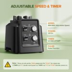 Blenders for Kitchen, Blender & Grinder Combo, Smoothie Blender, 68Oz Pitcher for Crushing Ice, Puree and Frozen Fruit with Autonomous Clean, BPA-Free, Black - Image 6