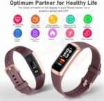 Fitness Tracker with Step Counter/Calories/Stopwatch, Activity Tracker, Health Tracker with Heart Rate Monitor, Sleep Tracker,1.10''AMOLED Touch Color Screen, Pedometer Watch for Women Men - Image 6