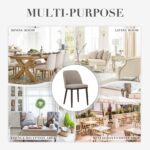 COLAMY Upholstered Dining Chairs Set of 6, Modern Kitchen Chairs with Back, Fabric Side Dining Room Chairs with Wood Legs for Kitchen Dining Room Restaurant, Camel - Image 8