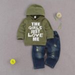 fhutpw Toddler Baby Boy Outfits Hoodie Sweatshirts & Jeans Clothes Set Fall Winter 6 9 12 18 24 Months - Image 3