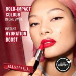 Rimmel Lasting Finish Lipstick by Kate - Up to 8 Hours of Intense Lip Color with Color Protect Technology and Exclusive Black Diamond Complex - 008, .14oz - Image 6