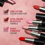 Rimmel Lasting Finish Lipstick by Kate - Up to 8 Hours of Intense Lip Color with Color Protect Technology and Exclusive Black Diamond Complex - 008, .14oz - Image 8