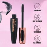 Secret Xpress Control 4D Silk Fiber Lash Mascara, Lengthening and Thick, Volume, Long Lasting, Smudge-Proof, All Day Full, Long, Thick, Smudge-Proof Eyelashes - Image 4