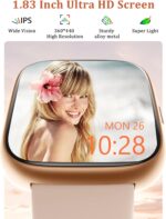 Smart Watch, Alexa Built-in, Answer/Make Calls 44mm Smartwatch Women Men, 1.83" Sports Watch IP68 Waterproof, Heart Rate SpO2 Sleep Stress Monitor, Step Counter Watch for Android & iOS Phone - Image 4