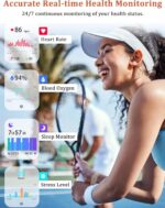 Smart Watch, Alexa Built-in, Answer/Make Calls 44mm Smartwatch Women Men, 1.83" Sports Watch IP68 Waterproof, Heart Rate SpO2 Sleep Stress Monitor, Step Counter Watch for Android & iOS Phone - Image 6