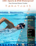 Smart Watch, Alexa Built-in, Answer/Make Calls 44mm Smartwatch Women Men, 1.83" Sports Watch IP68 Waterproof, Heart Rate SpO2 Sleep Stress Monitor, Step Counter Watch for Android & iOS Phone - Image 7