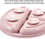 PandaEar Silicone Baby Feeding Set | 9PCS Baby Led Weaning Supplies Self Feeding Utensils | Divided Suction Plate Bowl Bibs Sippy Cup with Baby Snack Container Spoons Forks (Pink) - Image 9