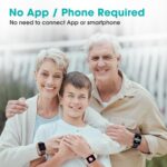 Pedometer Watch Senior Friendly No App/Phone Required, Waterproof Fitness Tracker Watch with Step Counter Calories/Sleep Tracker for Walking Running for Men Women - Image 3