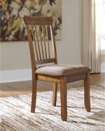 Signature Design by Ashley D199-01 Berringer 18" Rustic Dining Chair with Cushions, 2 Count, Light Brown - Image 3