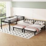 Bellemave Twin Size Triple Bunk Bed for 3 Kids, Heavy Duty Metal Triple Bunk Bed with Safety Fence, Heavy Duty Triple Beds for Kids, Teens, Black - Image 5