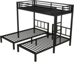 Bellemave Twin Size Triple Bunk Bed for 3 Kids, Heavy Duty Metal Triple Bunk Bed with Safety Fence, Heavy Duty Triple Beds for Kids, Teens, Black - Image 8