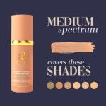 Bio Mimic Foundation Medium Spectrum by Forever Bloom; Protecting from Sun with SPF50; for Gym, Sports, Dancing - Image 4