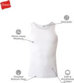 Hanes Men's FreshIQ Odor Control ComfortSoft Moisture Wicking Tagless Tank Undershirts - Image 7