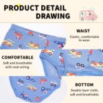 Finihen Boys Soft Cotton Underwear For Toddler Boy Truck Dinosaur Multipacks Briefs Children Undies - Image 4