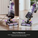 Eureka FlexReach Powerful Upright Vacuum Cleaner for Carpet and Hard Floor, Lift-Up Vacuum with Large Dust Cup, Anti-Tangle, NEU651PL, Purple - Image 5